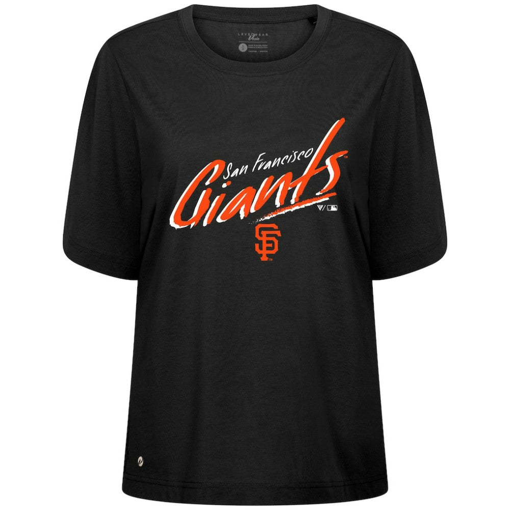 San Francisco Giants Levelwear Women's Bloom Sizzle T-Shirt - Black