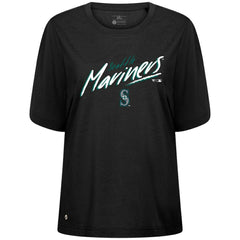 Seattle Mariners Levelwear Women's Bloom Sizzle T-Shirt - Black