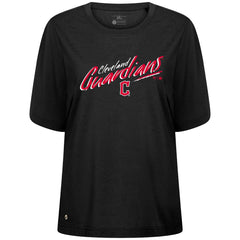 Cleveland Guardians Levelwear Women's Bloom Sizzle T-Shirt - Black