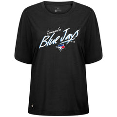 Toronto Blue Jays Levelwear Women's Bloom Sizzle T-Shirt - Black