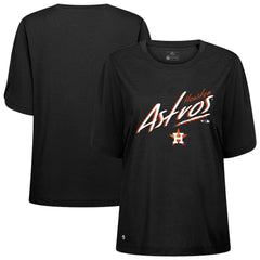 Houston Astros Levelwear Women's Bloom Sizzle T-Shirt - Black