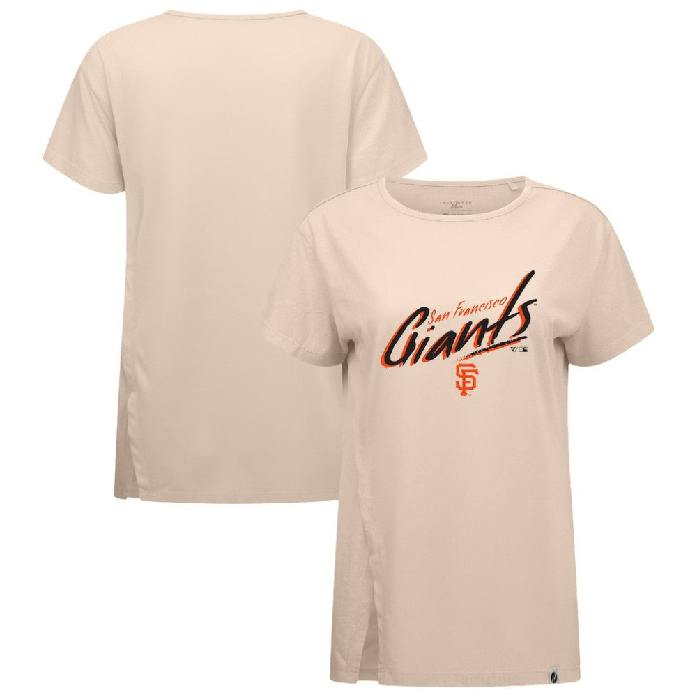 San Francisco Giants Levelwear Women's Influx Sizzle T-Shirt - Khaki