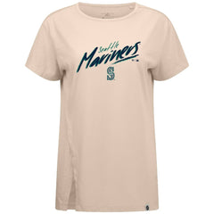Seattle Mariners Levelwear Women's Influx Sizzle T-Shirt - Khaki