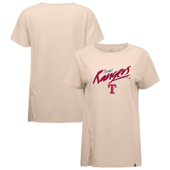 Texas Rangers Levelwear Women's Influx Sizzle T-Shirt - Khaki