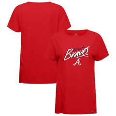 Atlanta Braves Levelwear Women's Influx Sizzle T-Shirt - Red