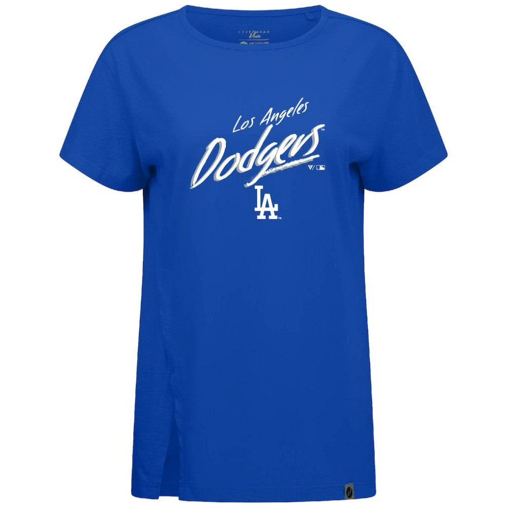 Los Angeles Dodgers Levelwear Women's Influx Sizzle T-Shirt - Royal
