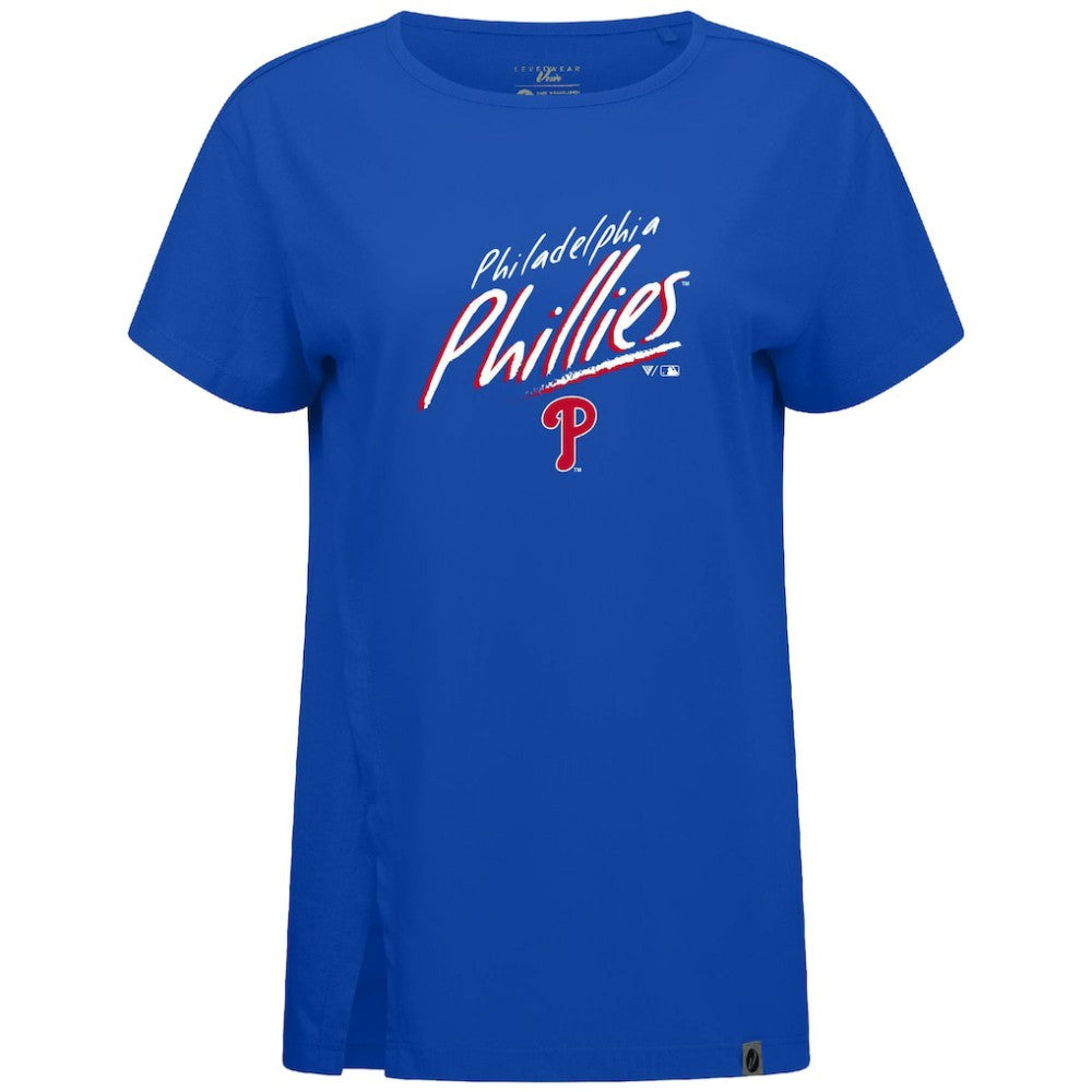 Philadelphia Phillies Levelwear Women's Influx Sizzle T-Shirt - Royal