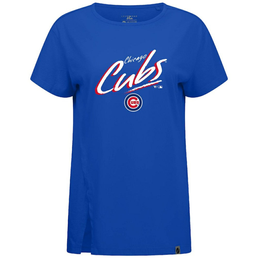 Chicago Cubs Levelwear Women's Influx Sizzle T-Shirt - Royal