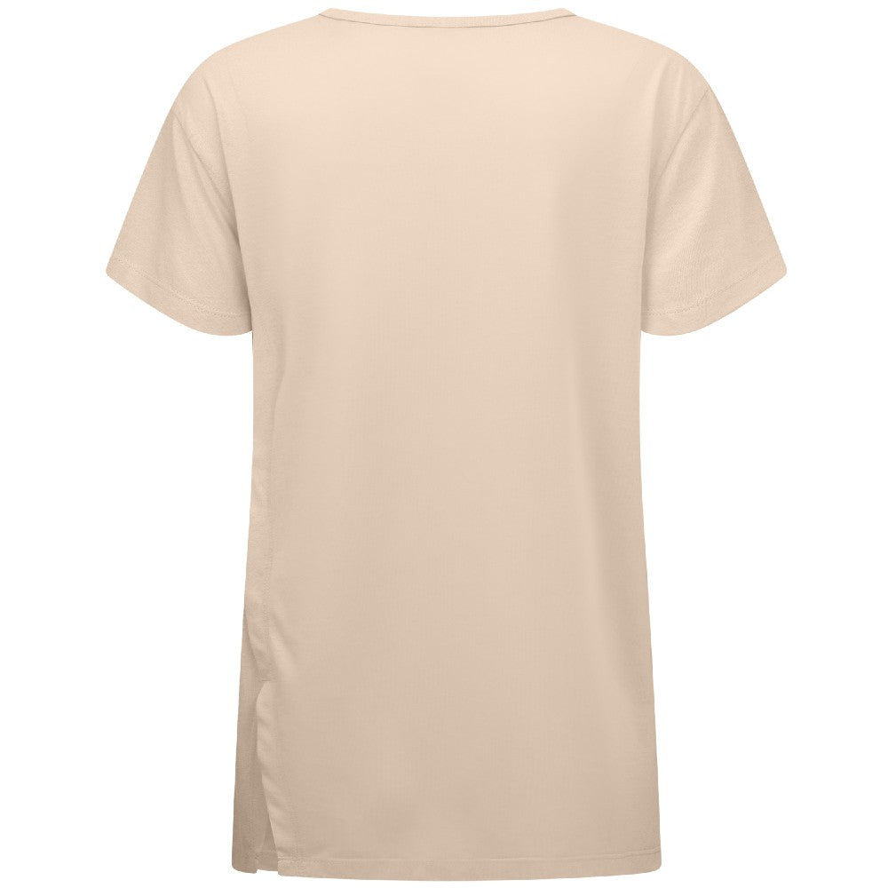 Kansas City Royals Levelwear Women's Influx Sizzle T-Shirt - Khaki