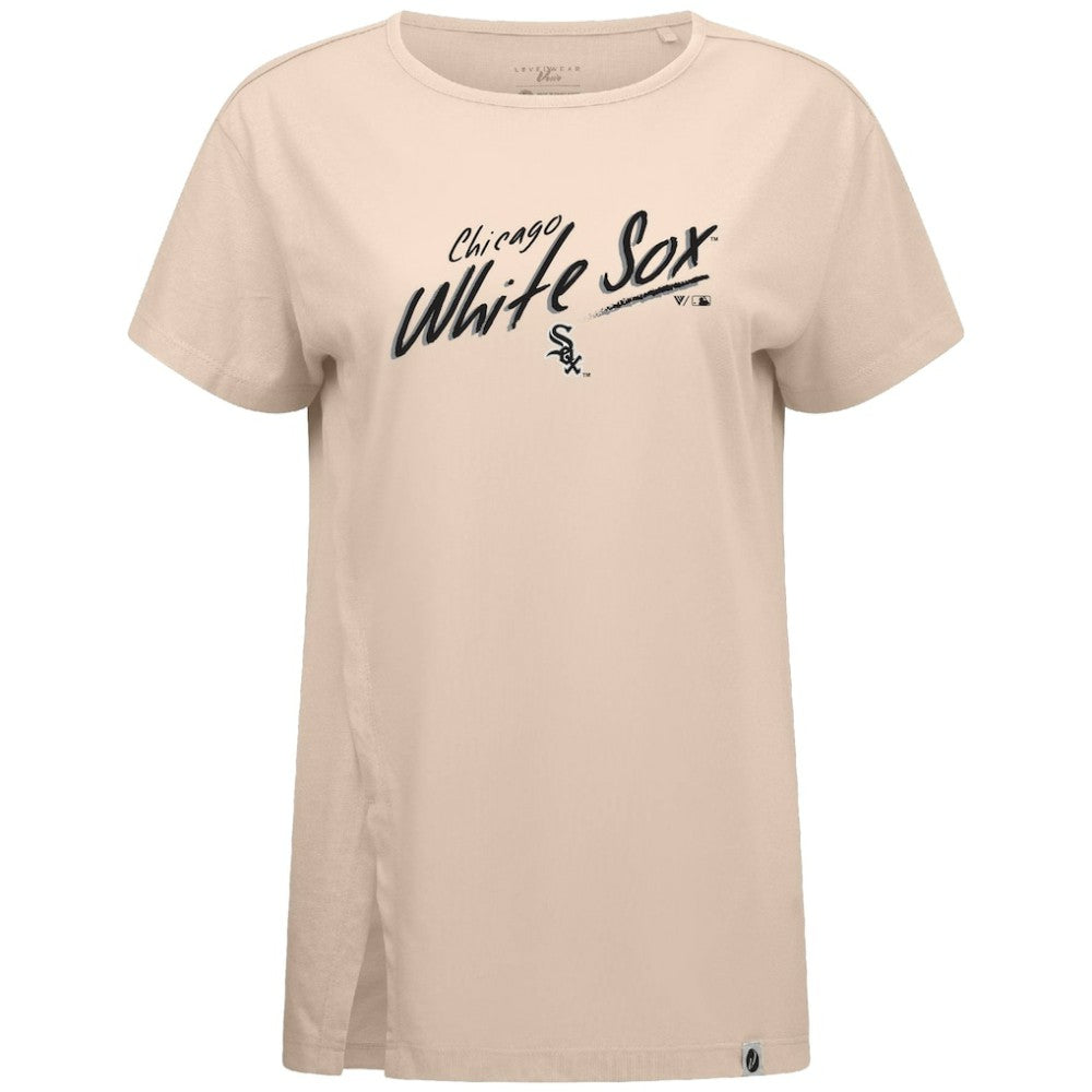 Chicago White Sox Levelwear Women's Influx Sizzle T-Shirt - Khaki