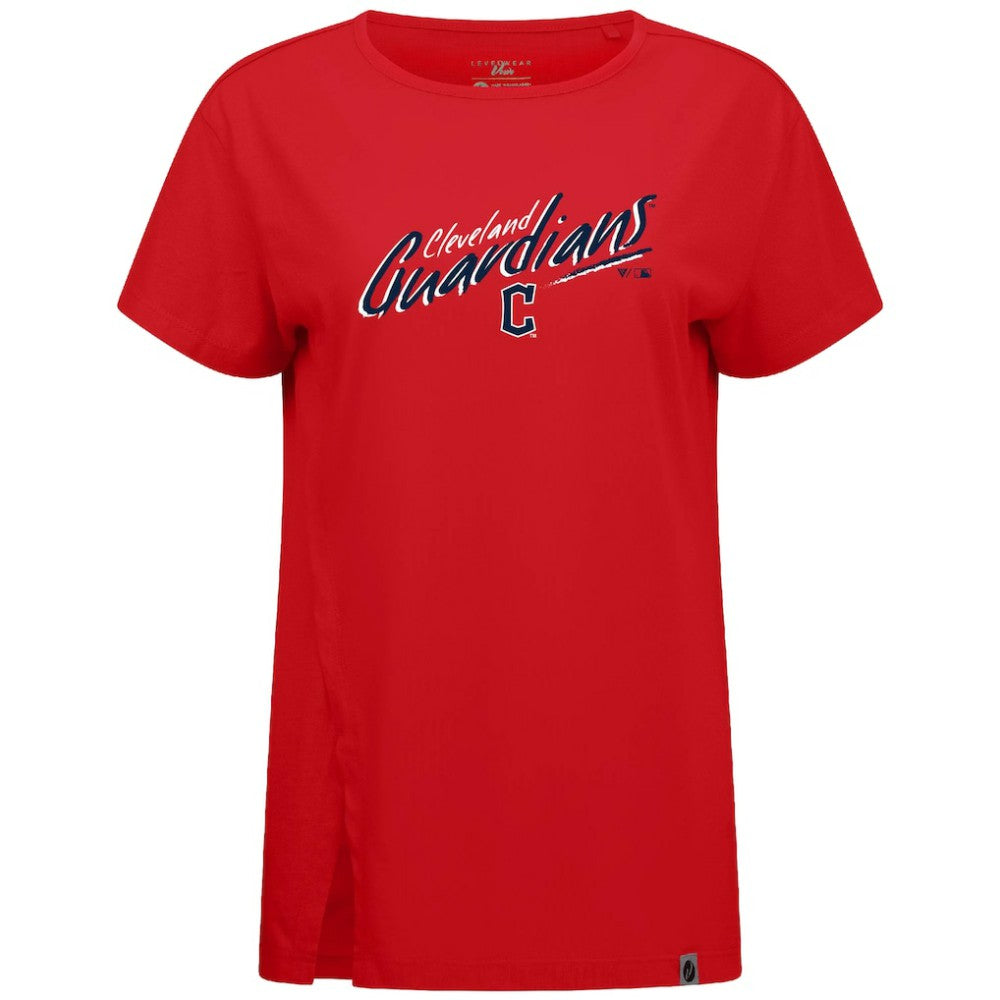 Cleveland Guardians Levelwear Women's Influx Sizzle T-Shirt - Red