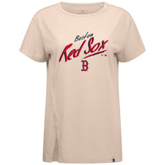 Boston Red Sox Levelwear Women's Influx Sizzle T-Shirt - Khaki