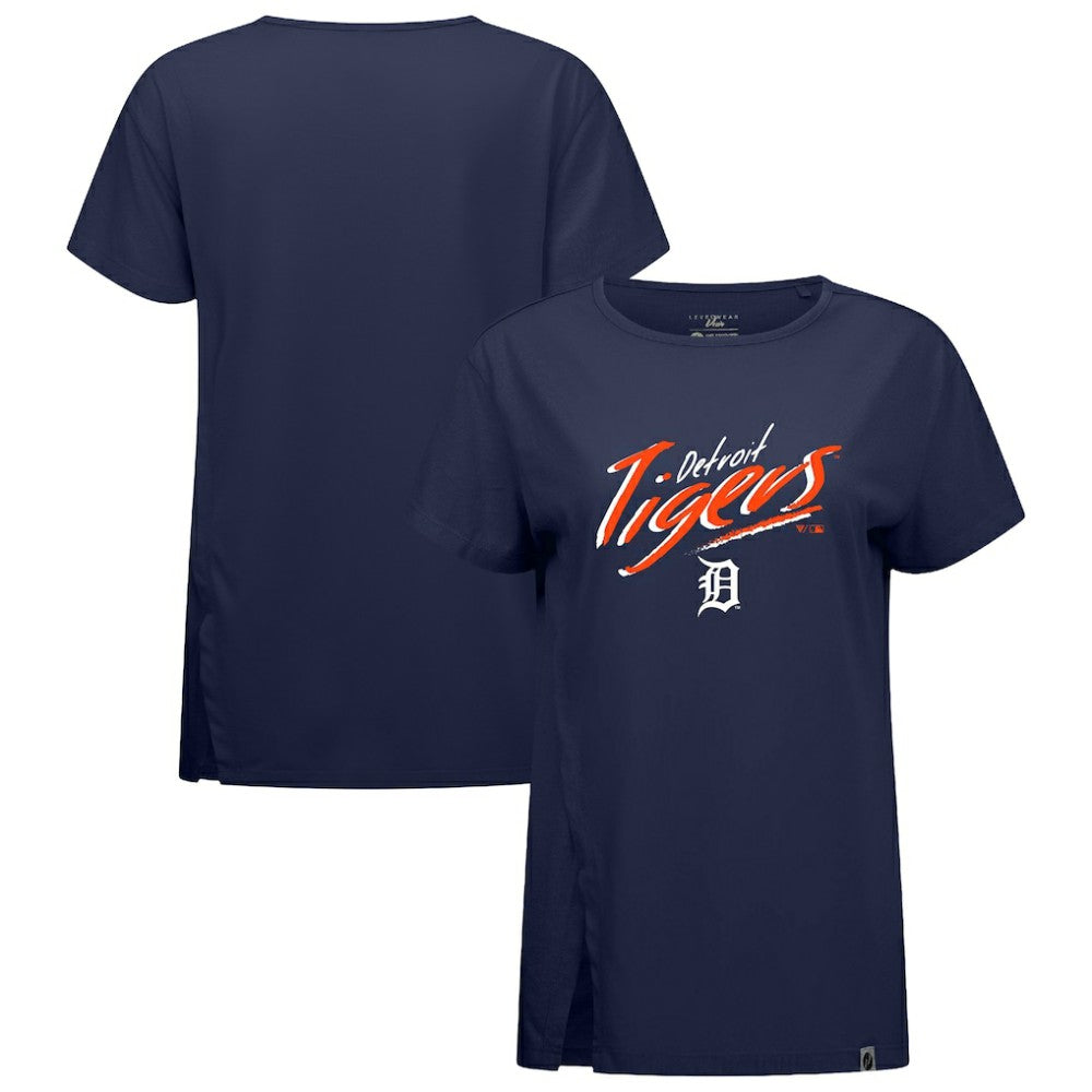 Detroit Tigers Levelwear Women's Influx Sizzle T-Shirt - Navy