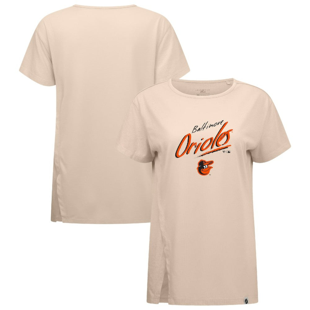 Baltimore Orioles Levelwear Women's Influx Sizzle T-Shirt - Khaki