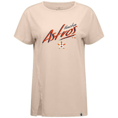 Houston Astros Levelwear Women's Influx Sizzle T-Shirt - Khaki