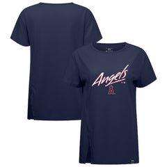 Los Angeles Angels Levelwear Women's Influx Sizzle T-Shirt - Navy
