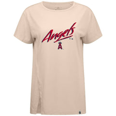 Los Angeles Angels Levelwear Women's Influx Sizzle T-Shirt - Khaki