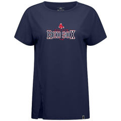 Boston Red Sox Levelwear Women's Influx Journey T-Shirt - Navy