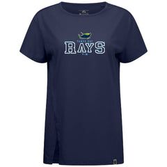 Tampa Bay Rays Levelwear Women's Influx Journey T-Shirt - Navy