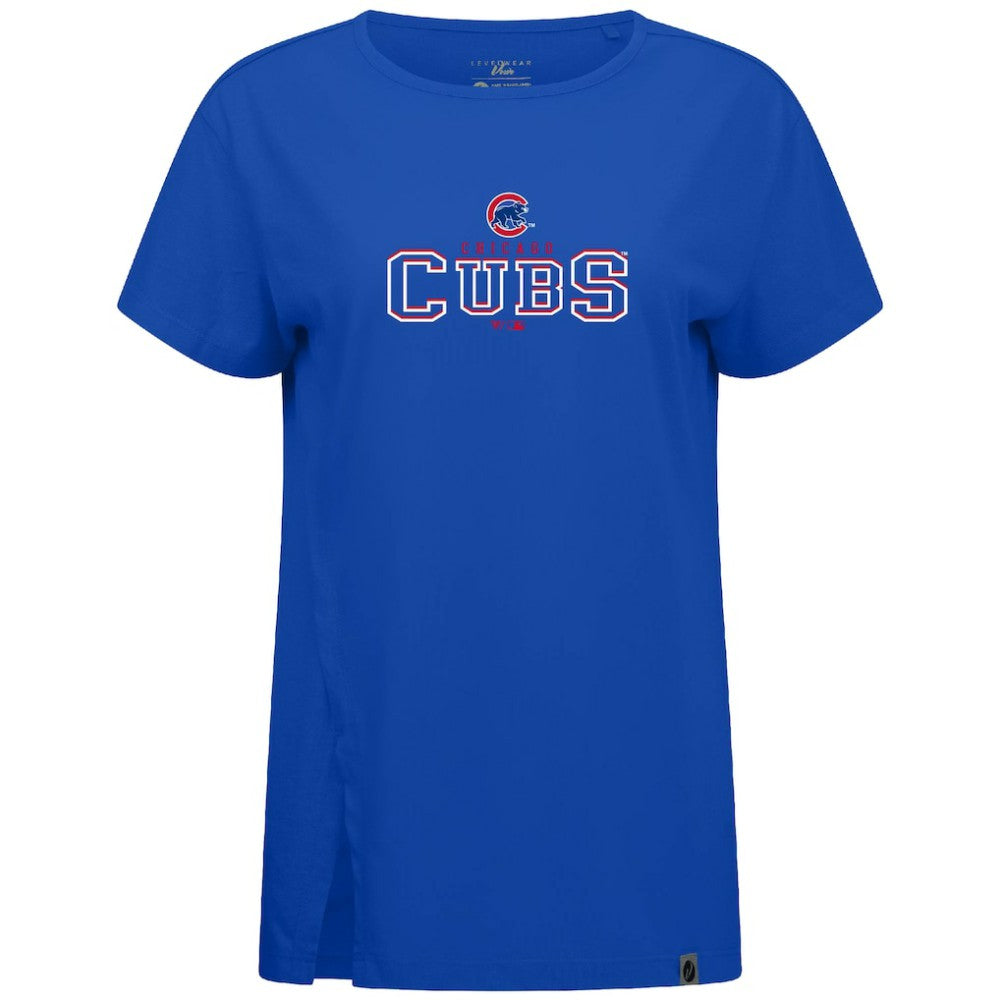 Chicago Cubs Levelwear Women's Influx Journey T-Shirt - Royal