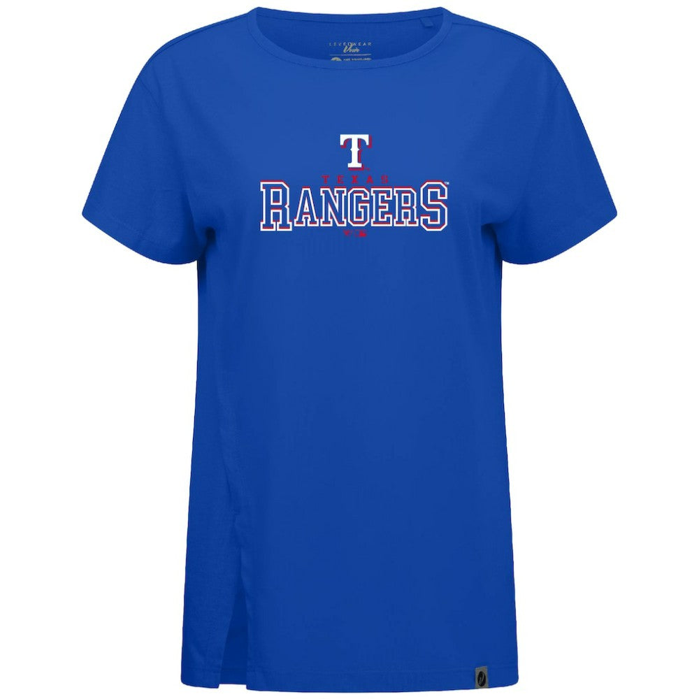 Texas Rangers Levelwear Women's Influx Journey T-Shirt - Royal