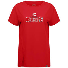 Cincinnati Reds Levelwear Women's Influx Journey T-Shirt - Red