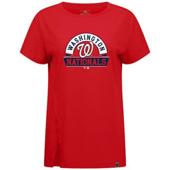 Washington Nationals Levelwear Women's Influx Banner Arch T-Shirt - Red