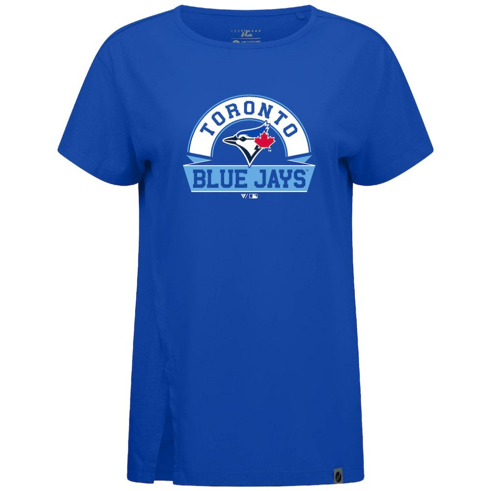 Toronto Blue Jays Levelwear Women's Influx Banner Arch T-Shirt - Royal
