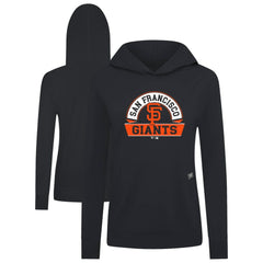 San Francisco Giants Levelwear Women's Relay Banner Arch Long Sleeve T-Shirt Hoodie - Black