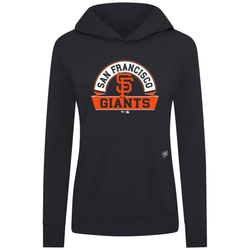 San Francisco Giants Levelwear Women's Relay Banner Arch Long Sleeve T-Shirt Hoodie - Black