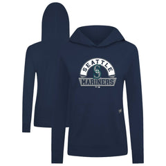 Seattle Mariners Levelwear Women's Relay Banner Arch Long Sleeve T-Shirt Hoodie - Navy