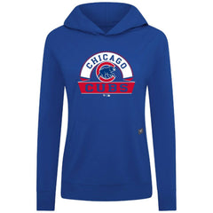 Chicago Cubs Levelwear Women's Relay Banner Arch Long Sleeve T-Shirt Hoodie - Royal