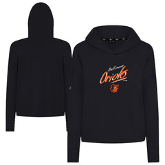 Baltimore Orioles Levelwear Women's Sweet Sizzle Tri-Blend Hoodie - Black