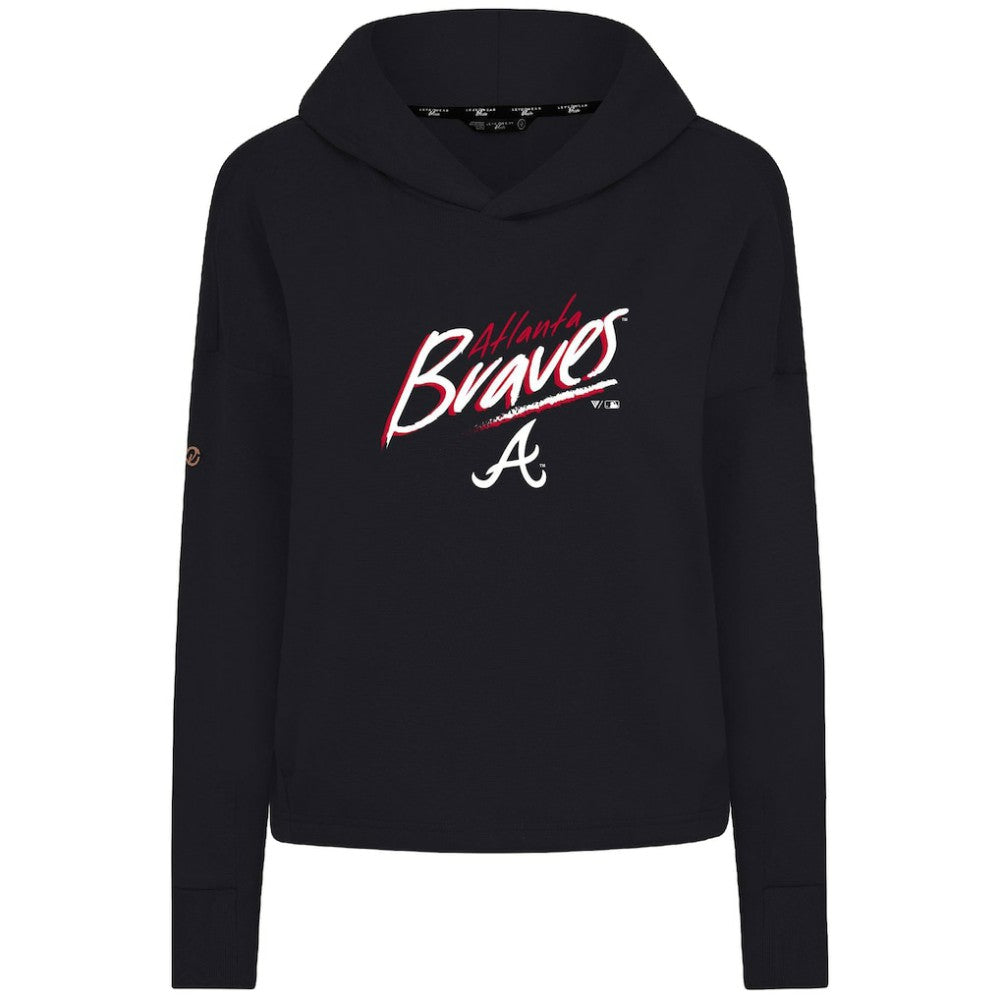 Atlanta Braves Levelwear Women's Sweet Sizzle Tri-Blend Hoodie - Black