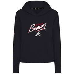 Atlanta Braves Levelwear Women's Sweet Sizzle Tri-Blend Hoodie - Black
