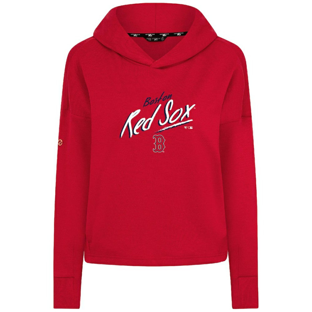 Boston Red Sox Levelwear Women's Sweet Sizzle Tri-Blend Hoodie - Red