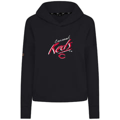 Cincinnati Reds Levelwear Women's Sweet Sizzle Tri-Blend Hoodie - Black