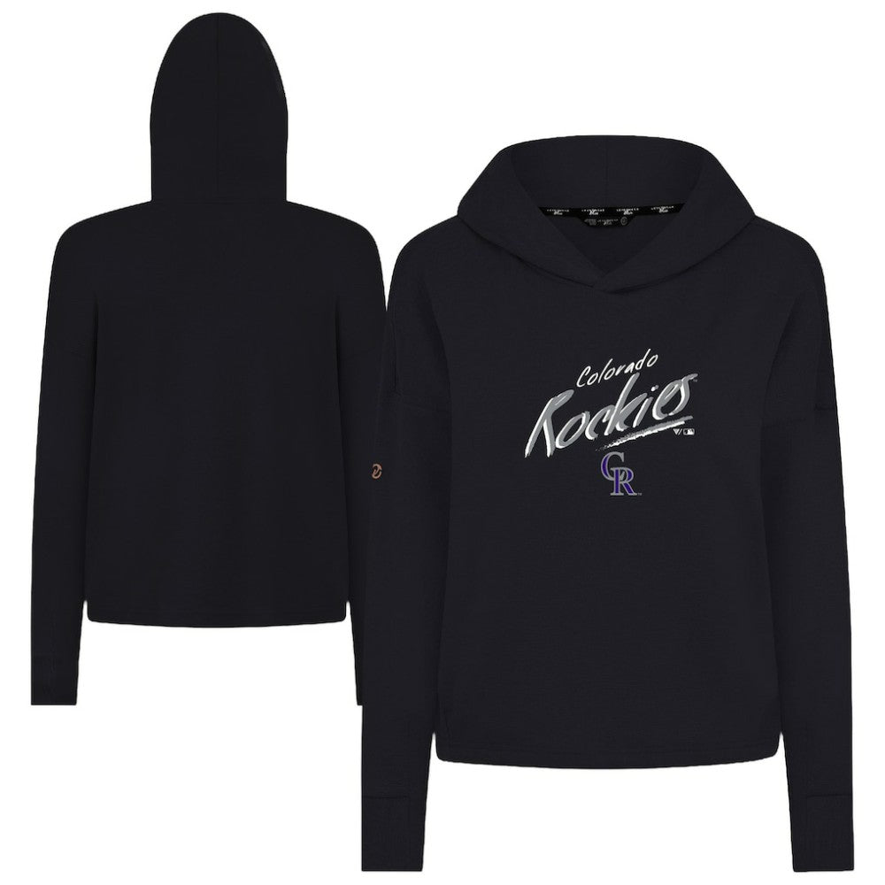 Colorado Rockies Levelwear Women's Sweet Sizzle Tri-Blend Hoodie - Black