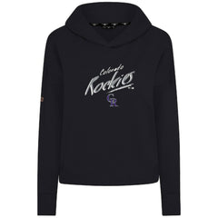 Colorado Rockies Levelwear Women's Sweet Sizzle Tri-Blend Hoodie - Black