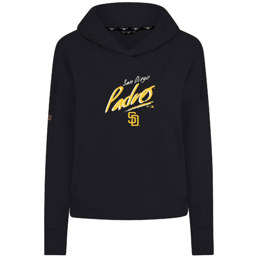 San Diego Padres Levelwear Women's Sweet Sizzle Tri-Blend Hoodie - Black