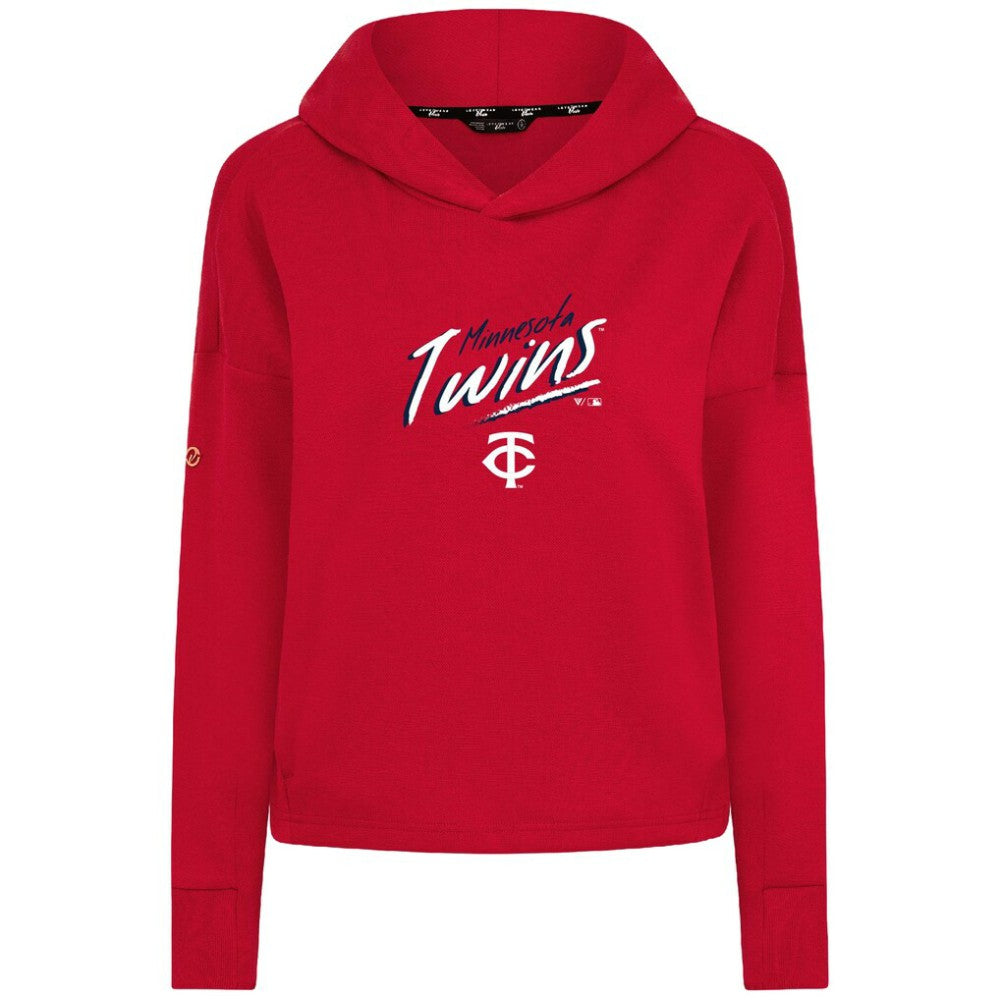 Minnesota Twins Levelwear Women's Sweet Sizzle Tri-Blend Hoodie - Red