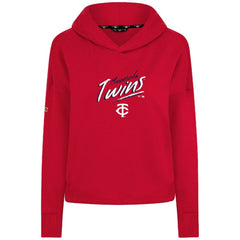 Minnesota Twins Levelwear Women's Sweet Sizzle Tri-Blend Hoodie - Red