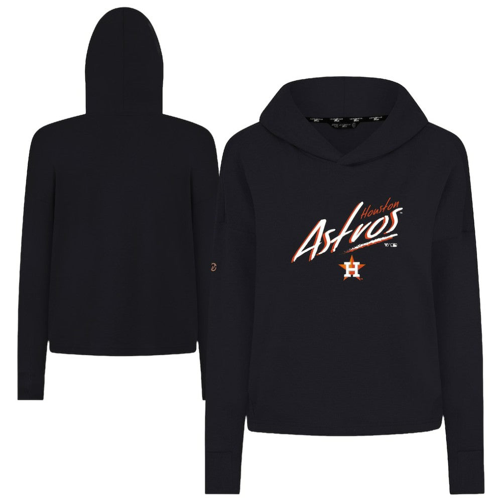 Houston Astros Levelwear Women's Sweet Sizzle Tri-Blend Hoodie - Black