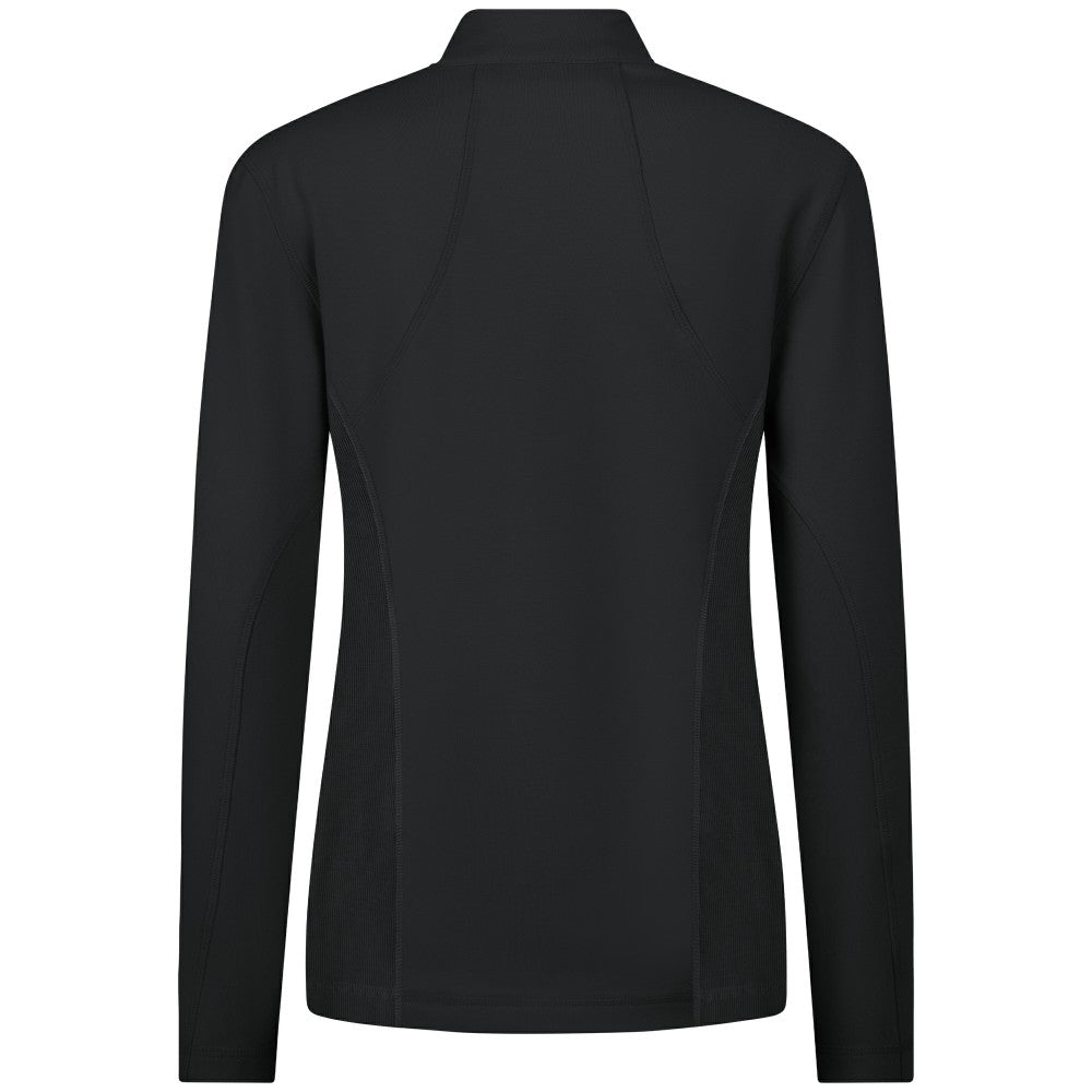 Kansas City Royals Levelwear Women's Upright Insignia 2.0 Quarter-Zip Tri-Blend Top - Black