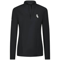 Chicago White Sox Levelwear Women's Upright Insignia 2.0 Quarter-Zip Tri-Blend Top - Black