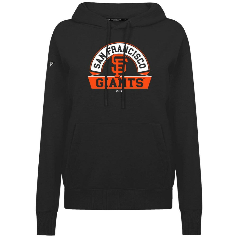San Francisco Giants Levelwear Women's Adorn Banner Arch Hoodie - Black