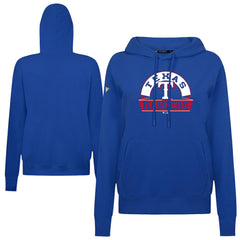 Texas Rangers Levelwear Women's Adorn Banner Arch Hoodie - Royal