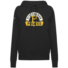 Pittsburgh Pirates Levelwear Women's Adorn Banner Arch Hoodie - Black