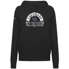 Colorado Rockies Levelwear Women's Adorn Banner Arch Hoodie - Black