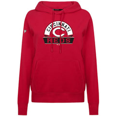 Cincinnati Reds Levelwear Women's Adorn Banner Arch Hoodie - Red